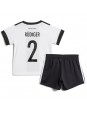 Německo Antonio Rudiger #2 Domácí dres pro děti MS 2022 Krátký Rukáv (+ trenýrky)